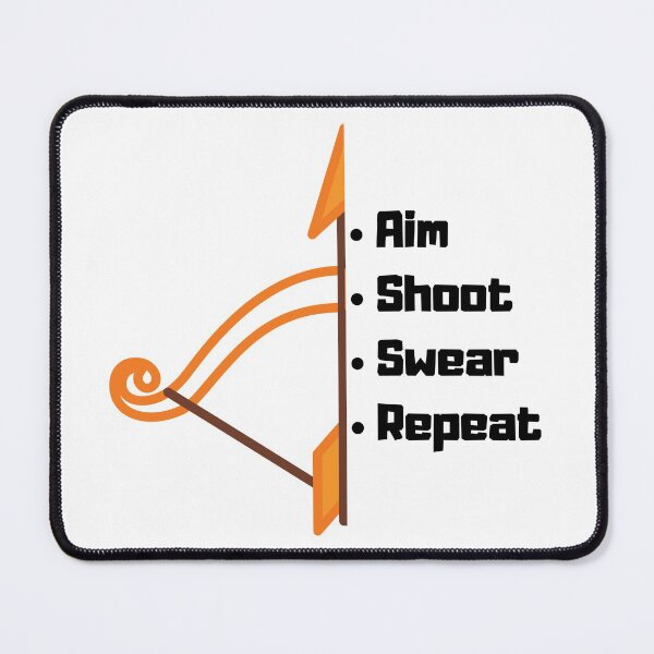 Item preview, Aim Shoot Swear Repeat Funny T-shirt men gift women gift designed and sold by InnovantDesigns.