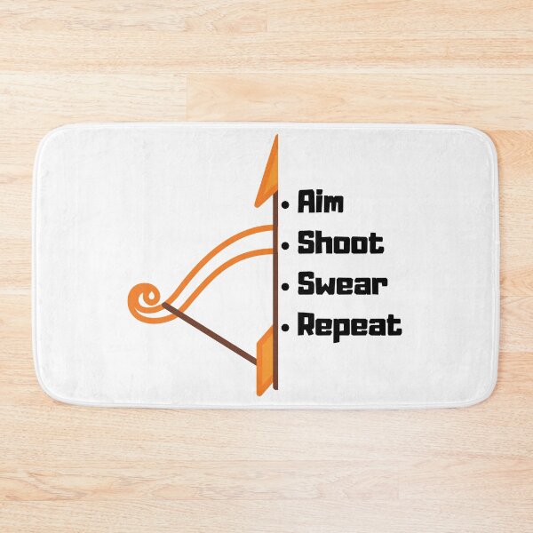 Item preview, Aim Shoot Swear Repeat Funny T-shirt men gift women gift designed and sold by InnovantDesigns.
