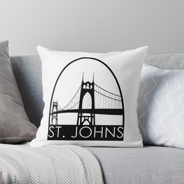 Bridge City: St. Johns Throw Pillow