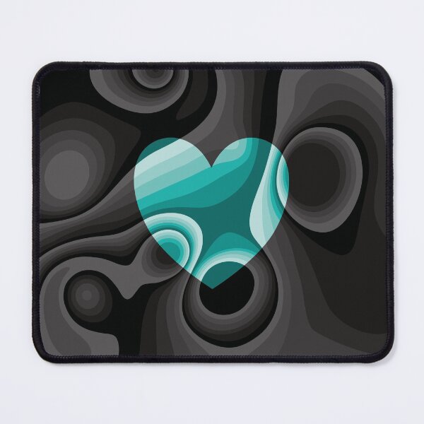 Item preview, Red, black and white heart marble designed and sold by Captain Chromatic.