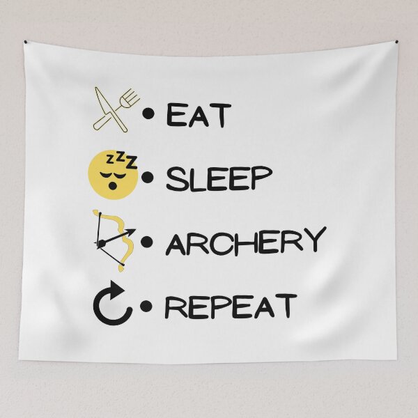 Item preview, Eat Sleep Archery Repeat Funny T-shirt men gift women gift designed and sold by InnovantDesigns.