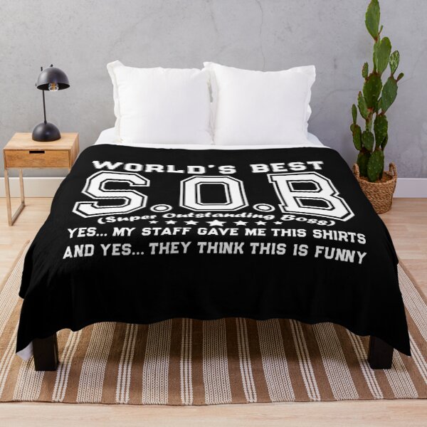 Item preview, World's Best SOB Super Outstanding Boss Funny Colleague designed and sold by ecomdesign.