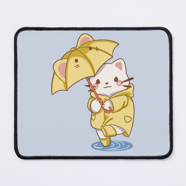 Item preview, Kawaii Raincoat cat designed and sold by Kawaii-Bappa.