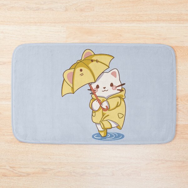 Item preview, Kawaii Raincoat cat designed and sold by Kawaii-Bappa.