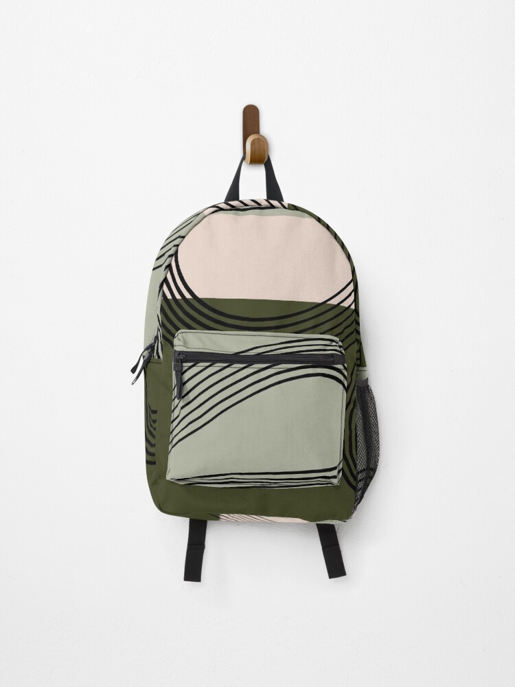 Thumbnail 1 of 3, Backpack, Abstract lines designed and sold by Aimio.