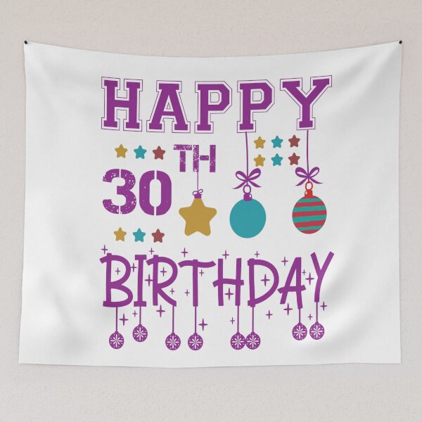 Item preview, Happy 30th birthday designed and sold by Designhub14.