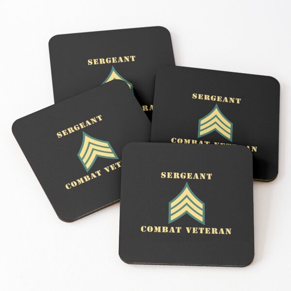 Item preview, Army - Sergeant - SGT - Combat Veteran designed and sold by Military Insignia Products.
