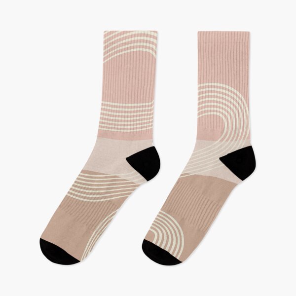 Item preview, Abstract lines color block (light pink-caramel) designed and sold by Aimio.