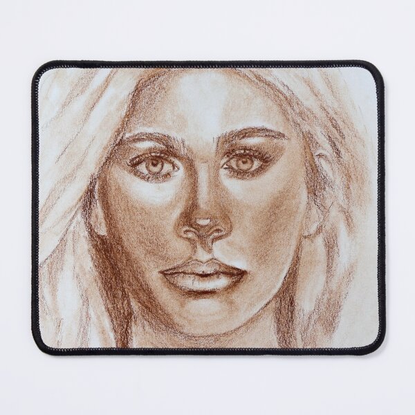 Item preview, Young Woman Portrait Graphics Art by Helen Berk designed and sold by HelenBerkArt.