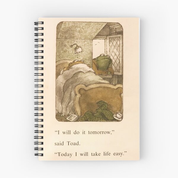 Item preview, Frog And Toad I will Do It Tomorrow designed and sold by Aluria.