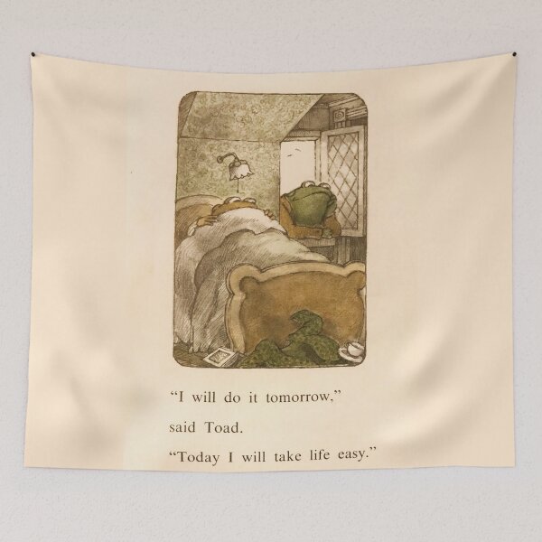 Item preview, Frog And Toad I will Do It Tomorrow designed and sold by Aluria.