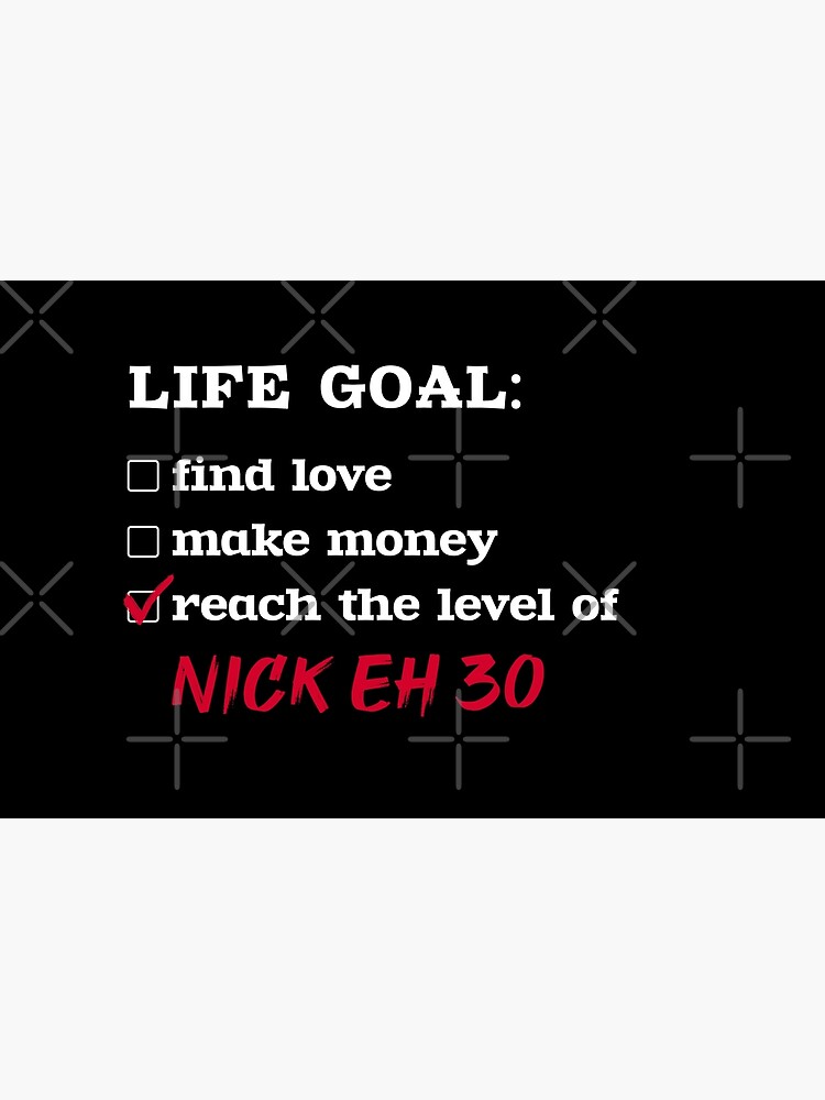 Thumbnail 2 of 2, Laptop Skin, Life goal - Nick Eh 30 designed and sold by 2Girls1Shirt.