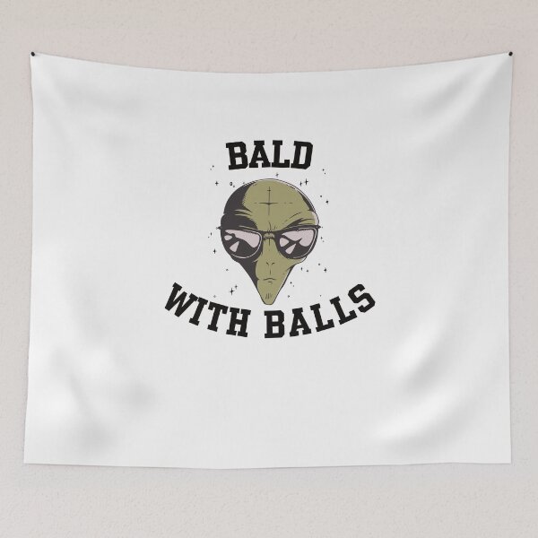 Item preview, Bald with Balls Alien Head design for a bald guy designed and sold by ZzCorezZ.