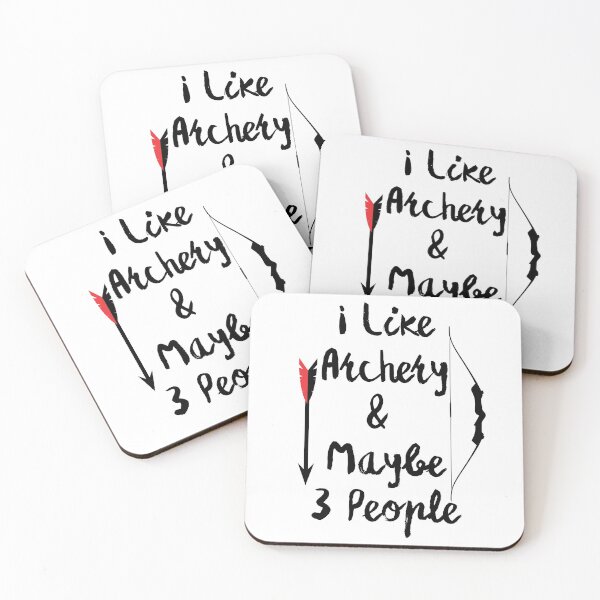 Item preview, I Like Archery & Maybe 3 People Funny T-shirt men gift women gift designed and sold by InnovantDesigns.