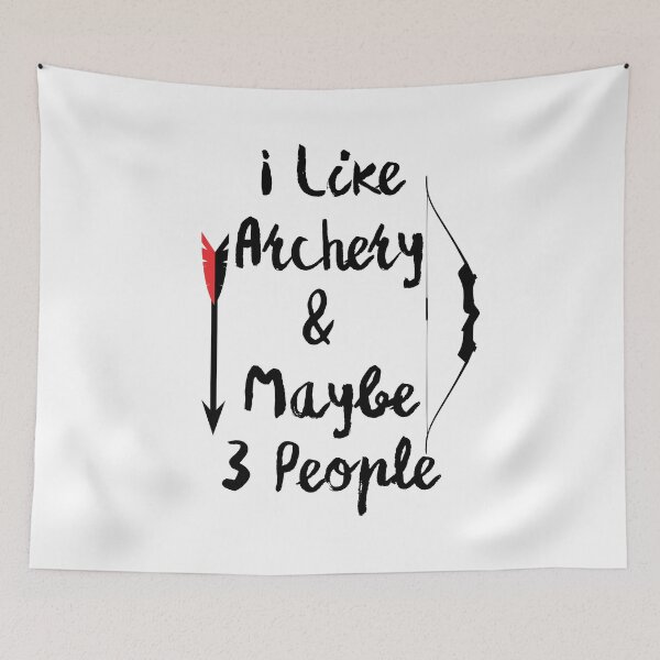 Item preview, I Like Archery & Maybe 3 People Funny T-shirt men gift women gift designed and sold by InnovantDesigns.