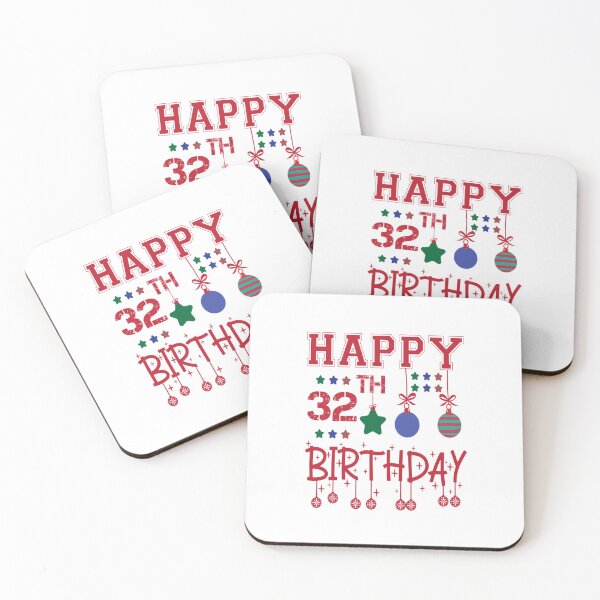 Item preview,  Happy 32th birthday designed and sold by Designhub14.