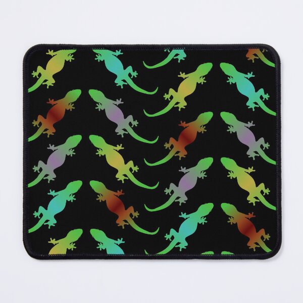 Item preview, Colorful Gecko Pattern (black)  designed and sold by Davey's Designs.