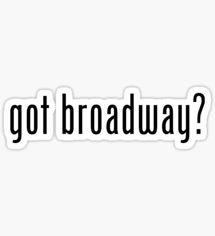broadway musicals stickers redbubble