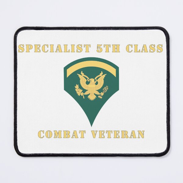 Item preview, Army - Specialist 5th Class - SP5 - Combat Veteran - V1 designed and sold by Military Insignia Products.