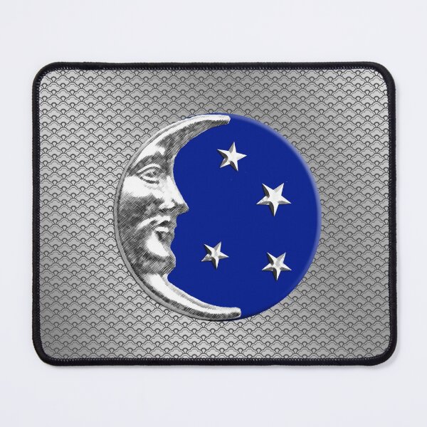 Item preview, Art Deco Moon and Stars, Cobalt Blue  designed and sold by Marymarice.