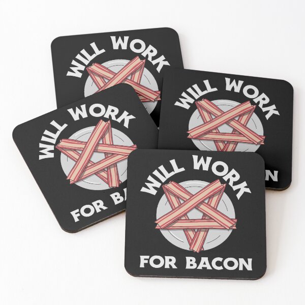 Item preview, Will Work for Bacon - Funny Bacon Joke Premium T-Shirt designed and sold by henes88.