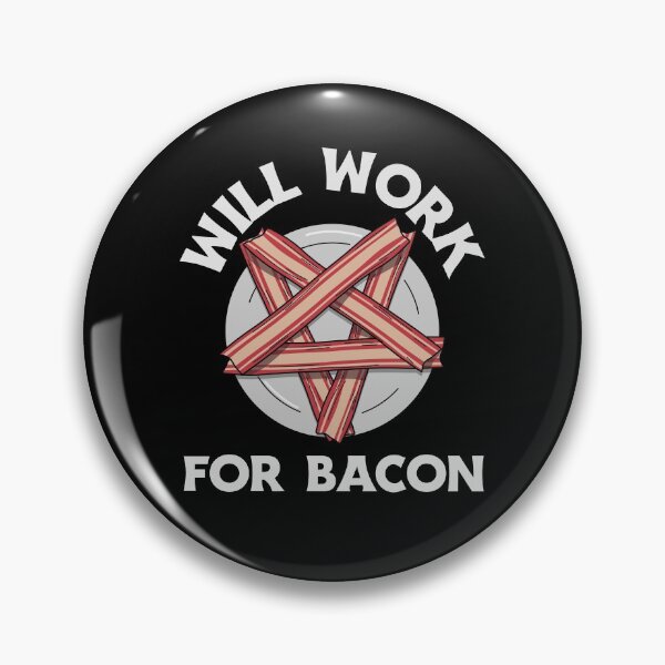 Artikelvorschau, Will Work for Bacon - Lustiger Bacon-Witz Premium T-Shirt entworfen und verkauft von henes88.