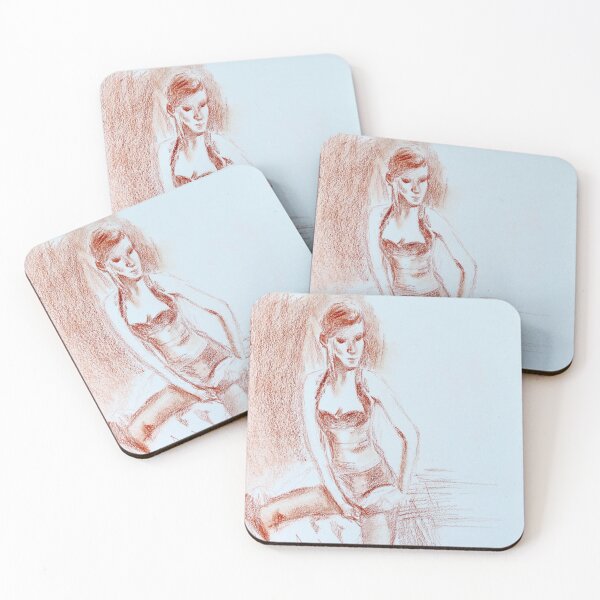 Item preview, Young Woman Portrait Graphics Art by Helen Berk designed and sold by HelenBerkArt.