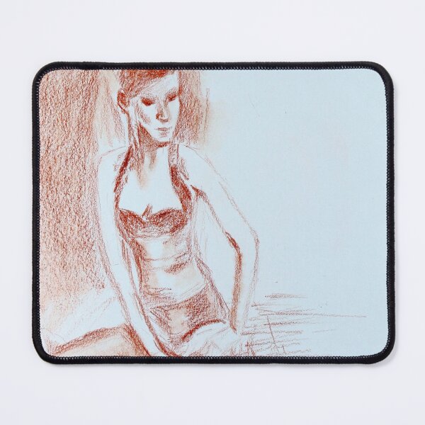 Item preview, Young Woman Portrait Graphics Art by Helen Berk designed and sold by HelenBerkArt.