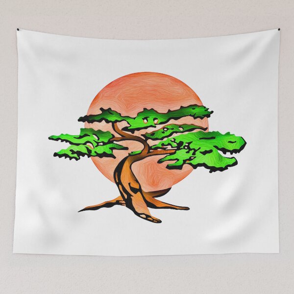 Item preview, Miyagi Bonsai Tree Drawing designed and sold by SavageRootsMMA.