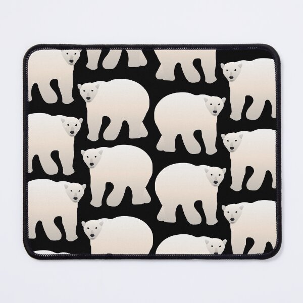 Item preview, Adorable Polar Bear Pattern (black) designed and sold by Davey's Designs.