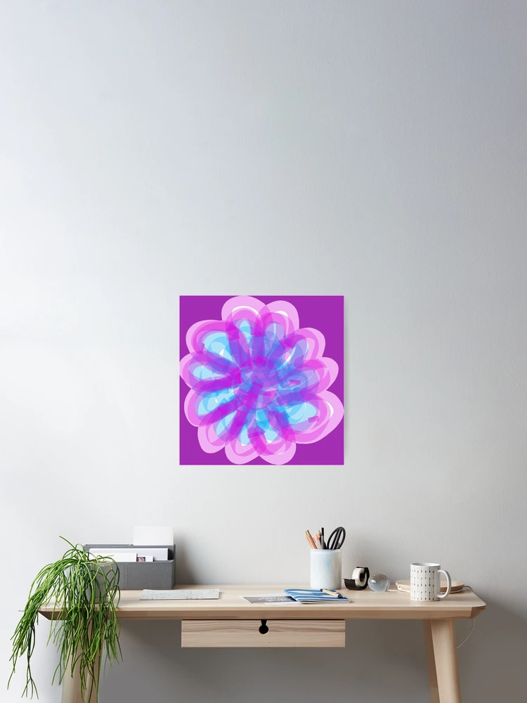 Thumbnail 2 of 3, Poster, Abstract Floral Pattern designed and sold by Rohini Ramesh.