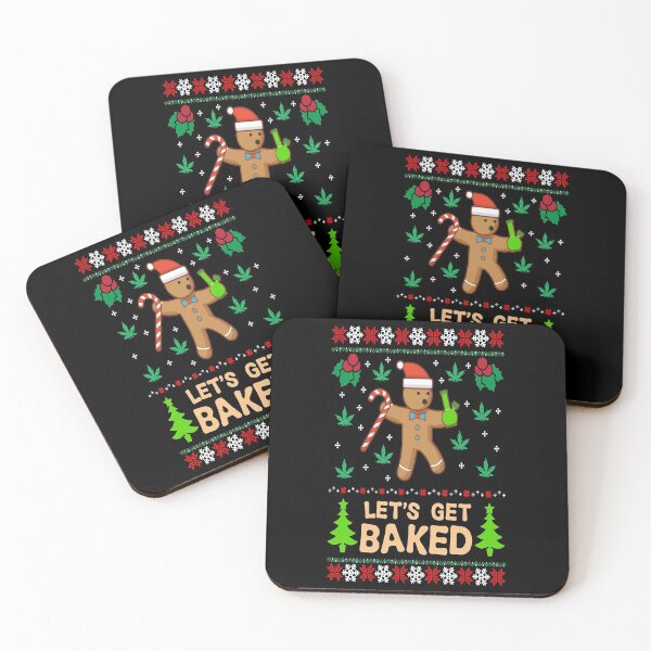 Item preview, Lets Get Baked Cookie Weed Xmas Ugly Christmas Sweater  designed and sold by PartiesbytheBun.
