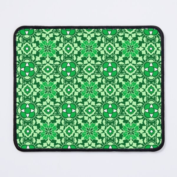 Item preview, Floral Moroccan Tile, Light and Dark Jade Green designed and sold by Marymarice.