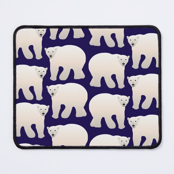 Item preview, Adorable Polar Bear Pattern (on midnight blue) designed and sold by Davey's Designs.