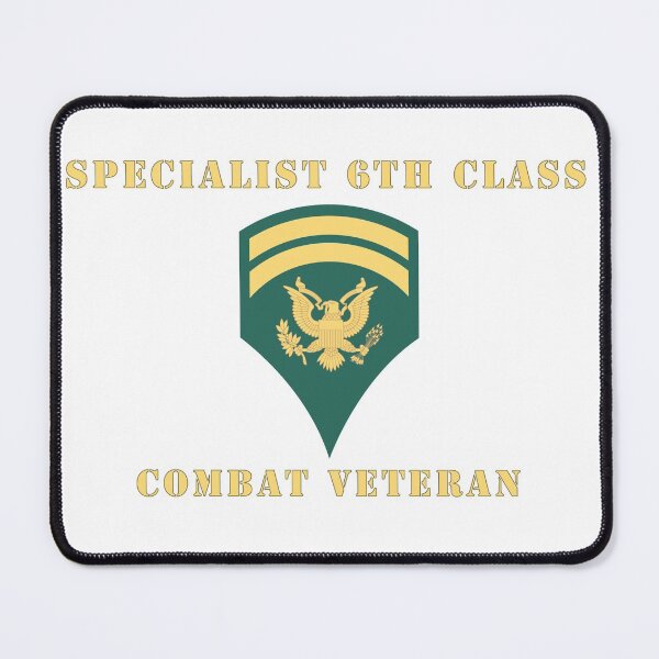 Item preview, Army - Specialist 6th Class - SP6 - Combat Veteran - V1 designed and sold by Military Insignia Products.