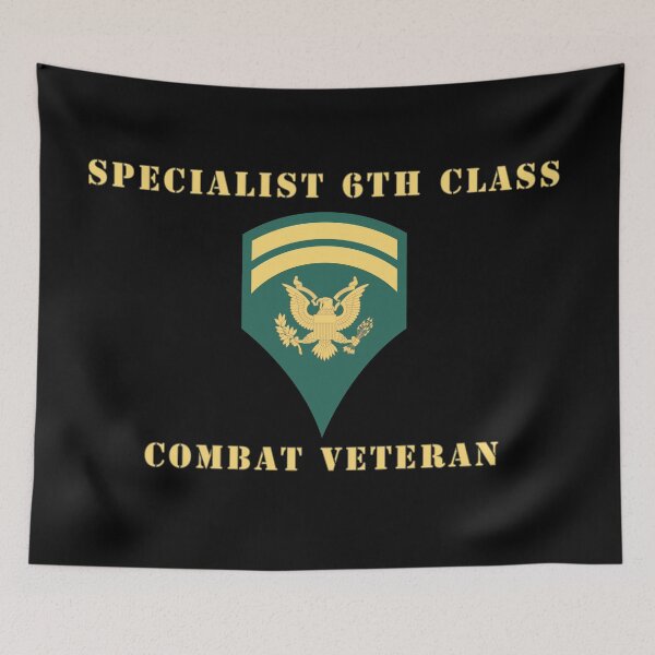 Item preview, Army - Specialist 6th Class - SP6 - Combat Veteran - V1 designed and sold by Military Insignia Products.