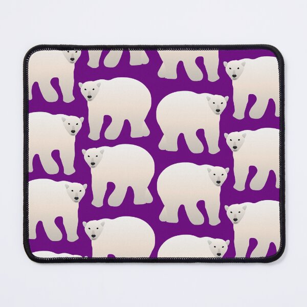 Item preview, Adorable Polar Bear Pattern (purple) designed and sold by Davey's Designs.
