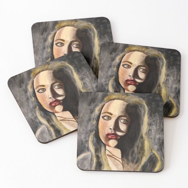 Item preview, Young Woman Portrait Watercolor Art by Helen Berk designed and sold by HelenBerkArt.