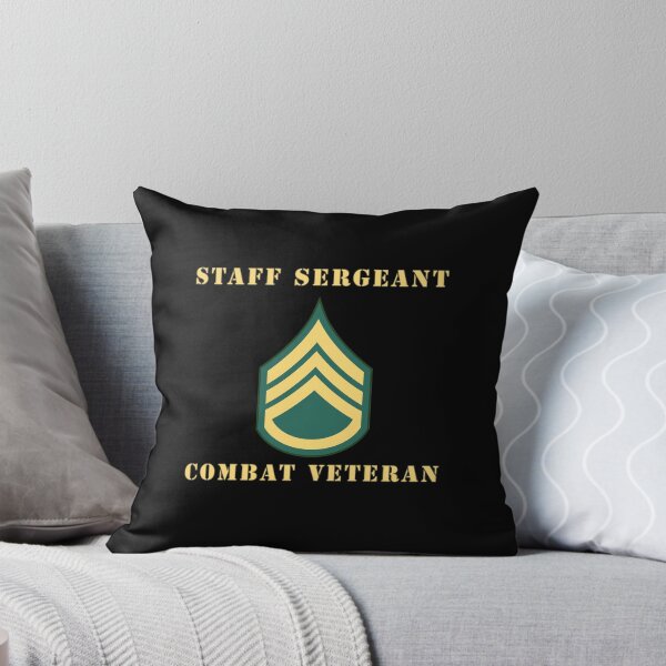 Item preview, Army - Staff Sergeant - SSG - Combat Veteran designed and sold by Military Insignia Products.