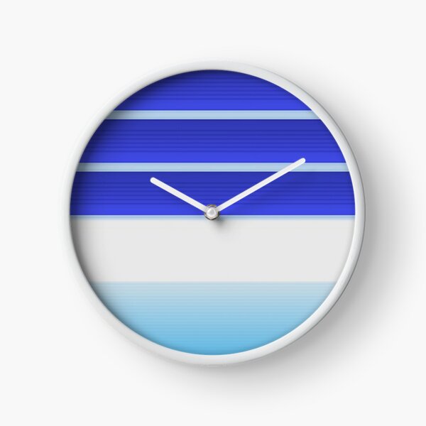 Abstract Blue Digital Clock