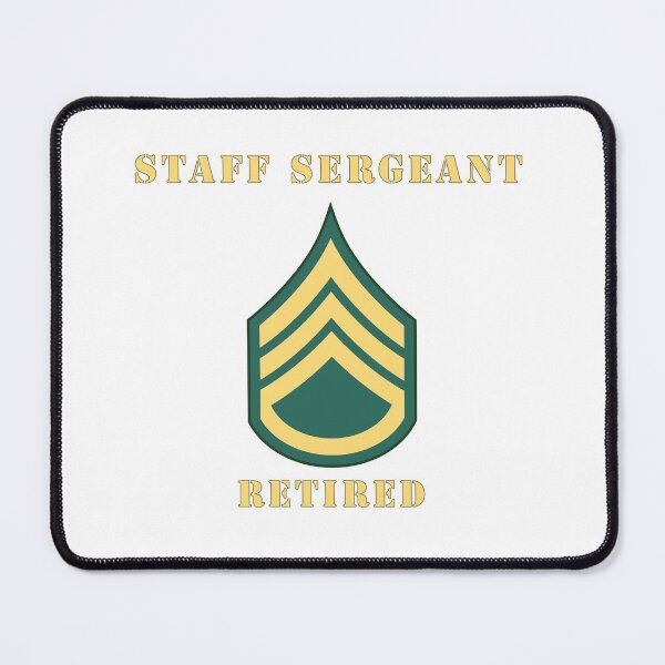 Item preview, Army - Staff Sergeant - SSG - Retired designed and sold by Military Insignia Products.