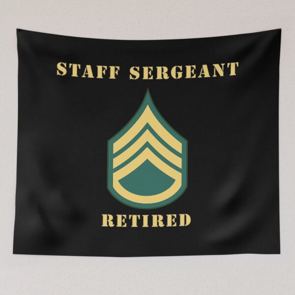 Item preview, Army - Staff Sergeant - SSG - Retired designed and sold by Military Insignia Products.