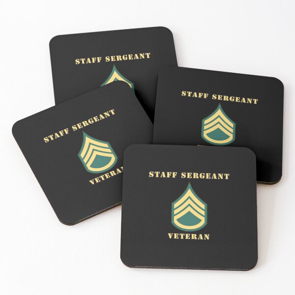 Item preview, Army - Staff Sergeant - SSG - Veteran designed and sold by Military Insignia Products.