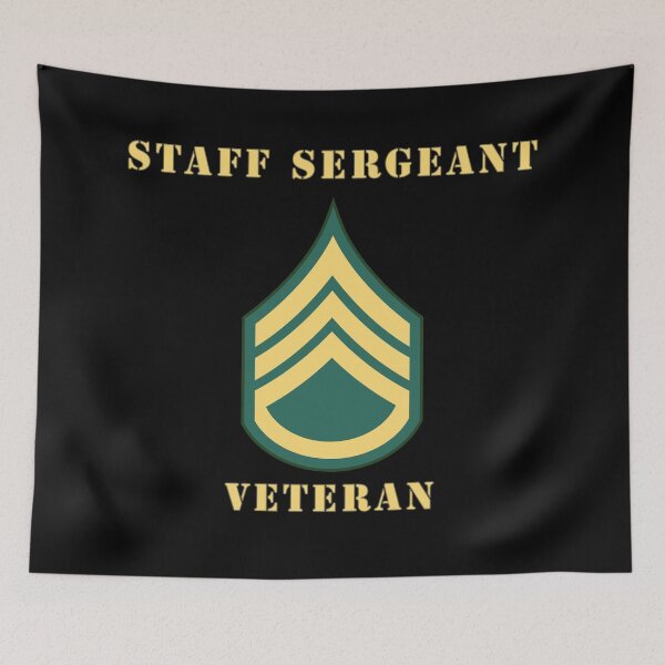 Item preview, Army - Staff Sergeant - SSG - Veteran designed and sold by Military Insignia Products.