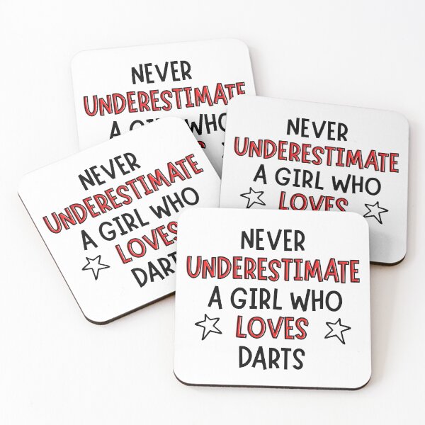 Item preview, Never underestimate a girl who loves darts designed and sold by TheGreenGoat.