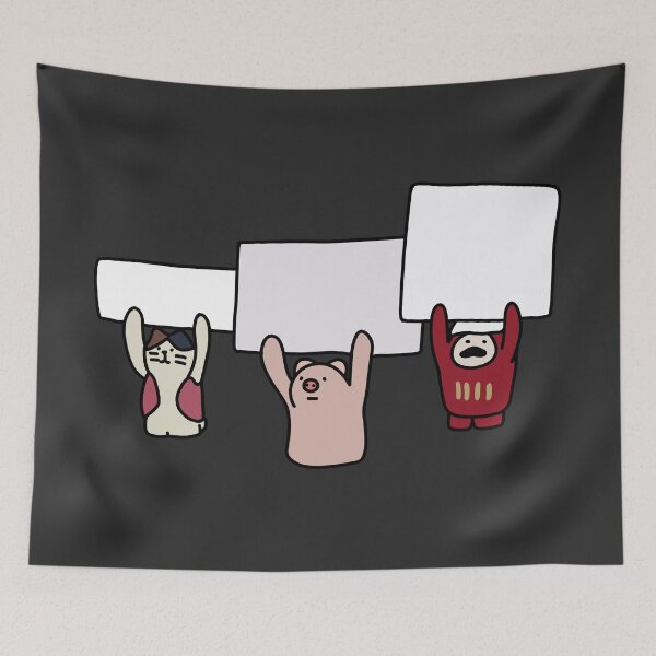 Item preview, Animal holding note designed and sold by Bella510.
