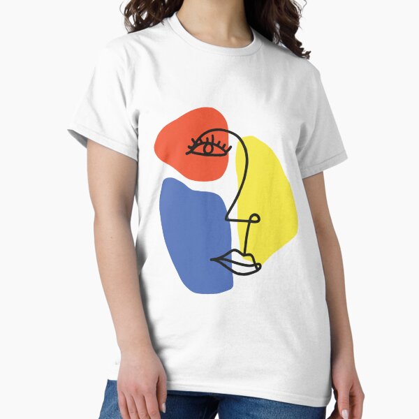 Item preview, Abstract Face in Primary Colors designed and sold by MDRNHOME.