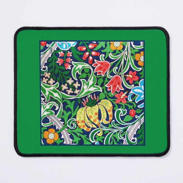 Item preview, Art Nouveau Jacobean Flower Garden, Green and Multi designed and sold by Marymarice.