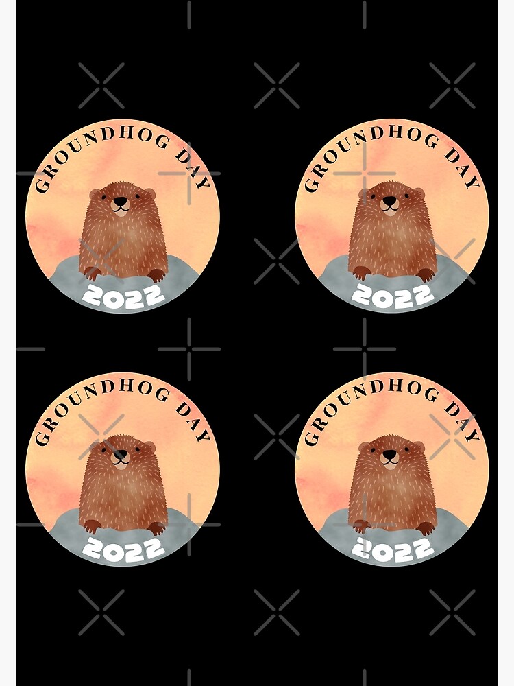 "STICKER PACK Groundhog Day 2022" Poster for Sale by ArqDezines | Redbubble