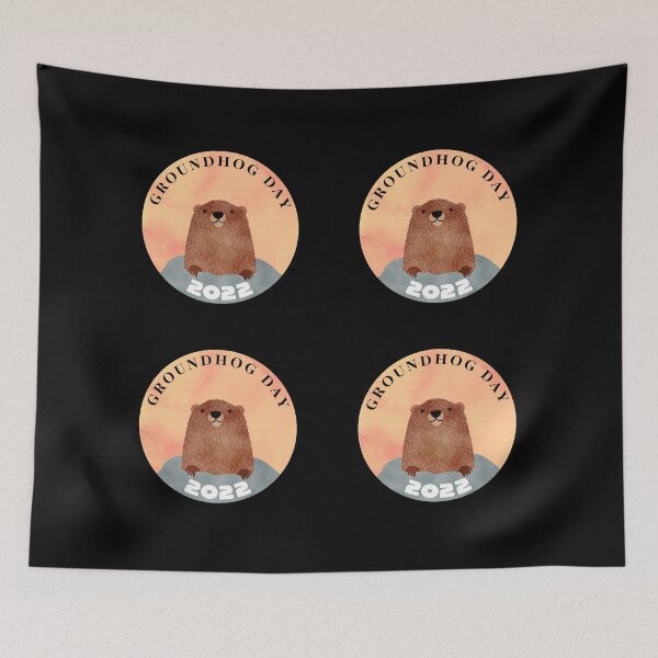 Item preview, STICKER PACK Groundhog Day 2022 designed and sold by ArqDezines.